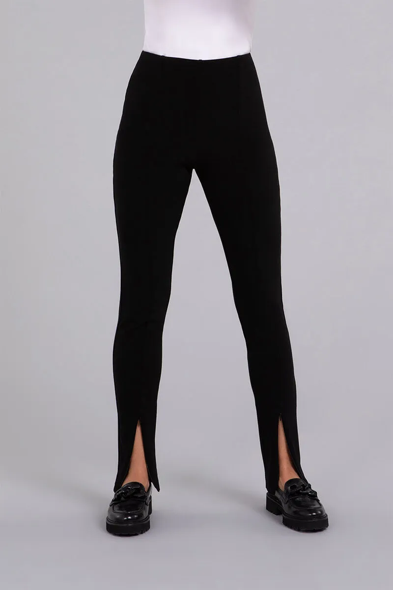 Invisible Zip Narrow Pant | Black