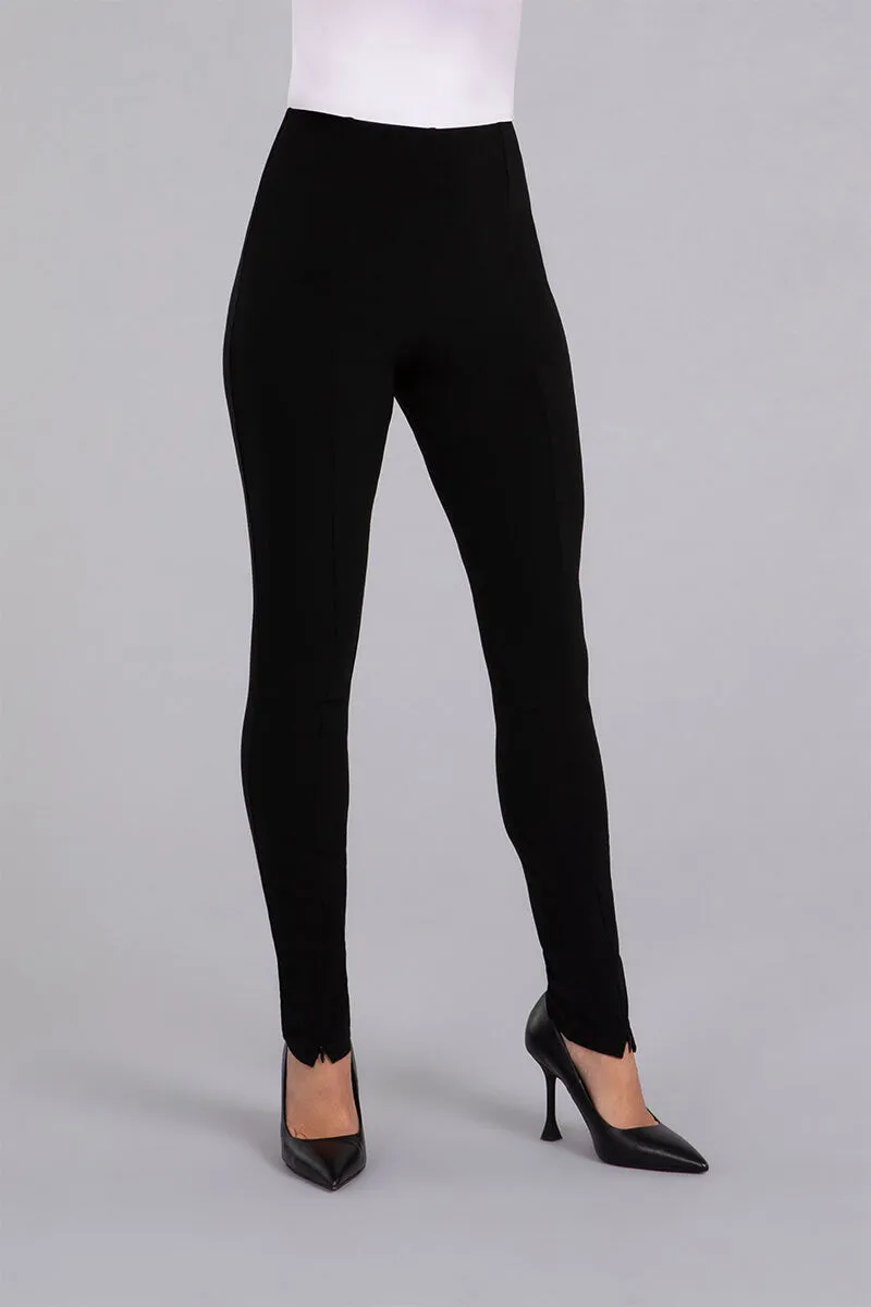 Invisible Zip Narrow Pant | Black