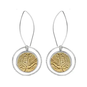 Israeli Kobi Roth Tree With Blessings Earrings