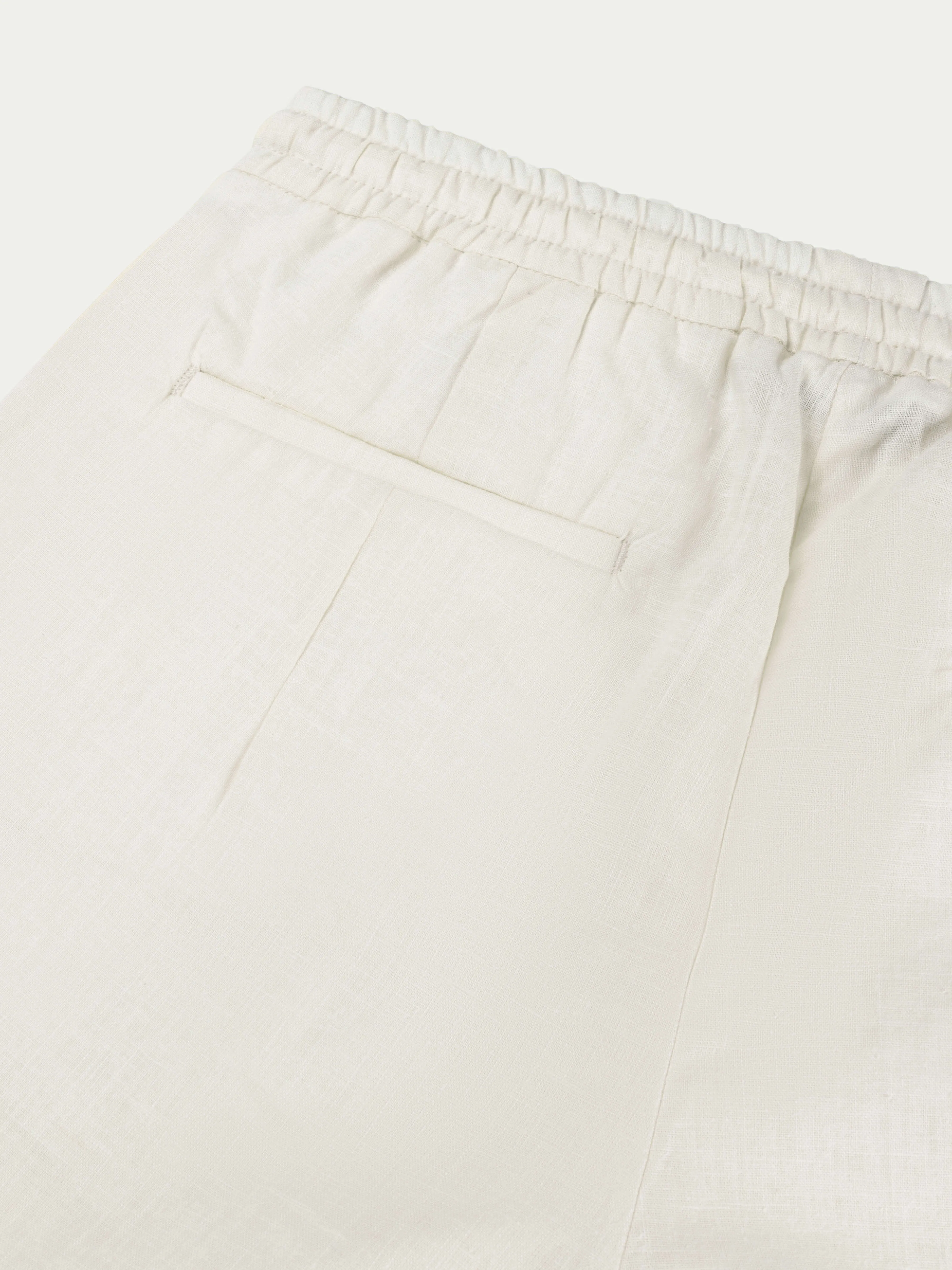 Ivory Linen Seaside Shorts