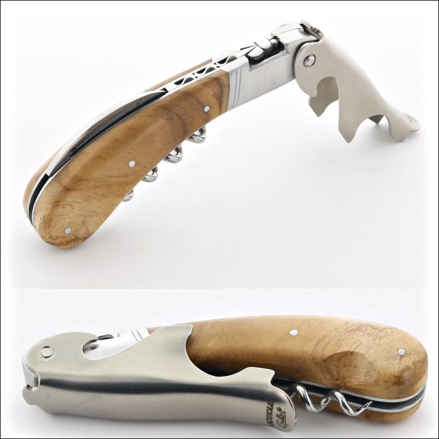 Laguiole Magnum Teak Corkscrew - B