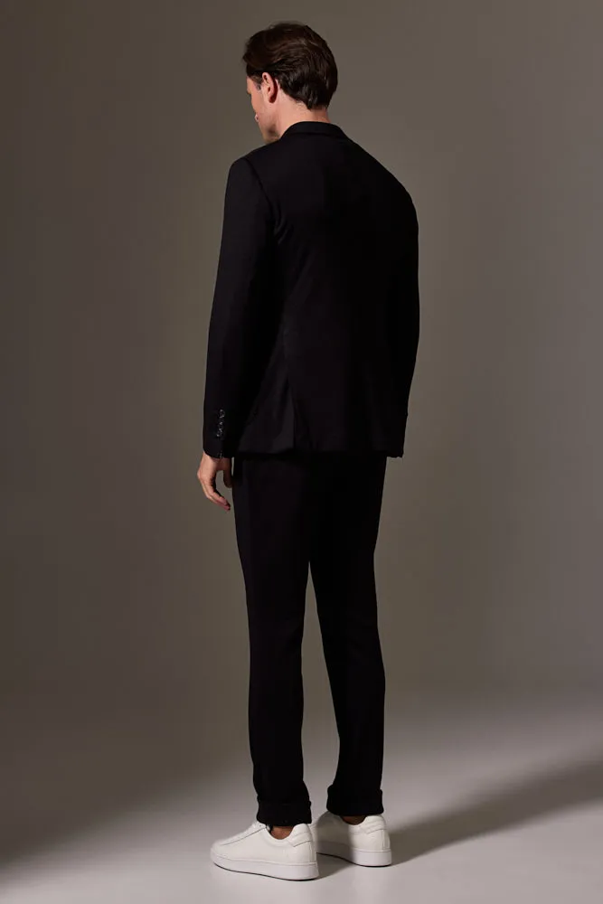 Liam Bailey Wool Jersey Suit - Black