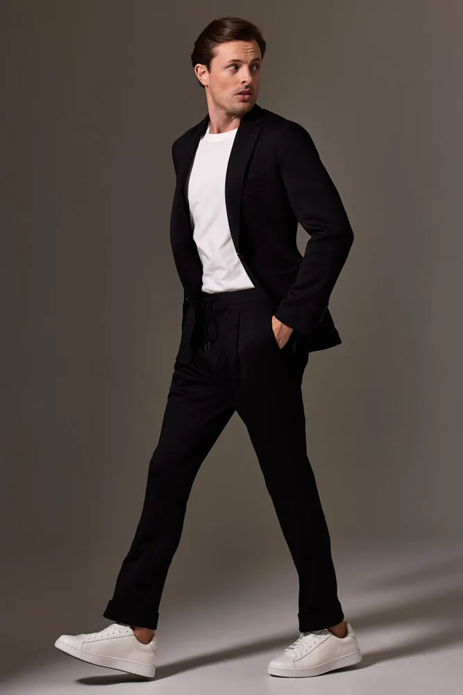 Liam Bailey Wool Jersey Suit - Black