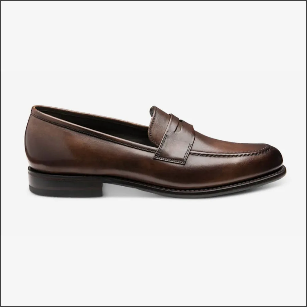 Loake Wiggins Dark Brown Loafer Shoe Size 8 Only*