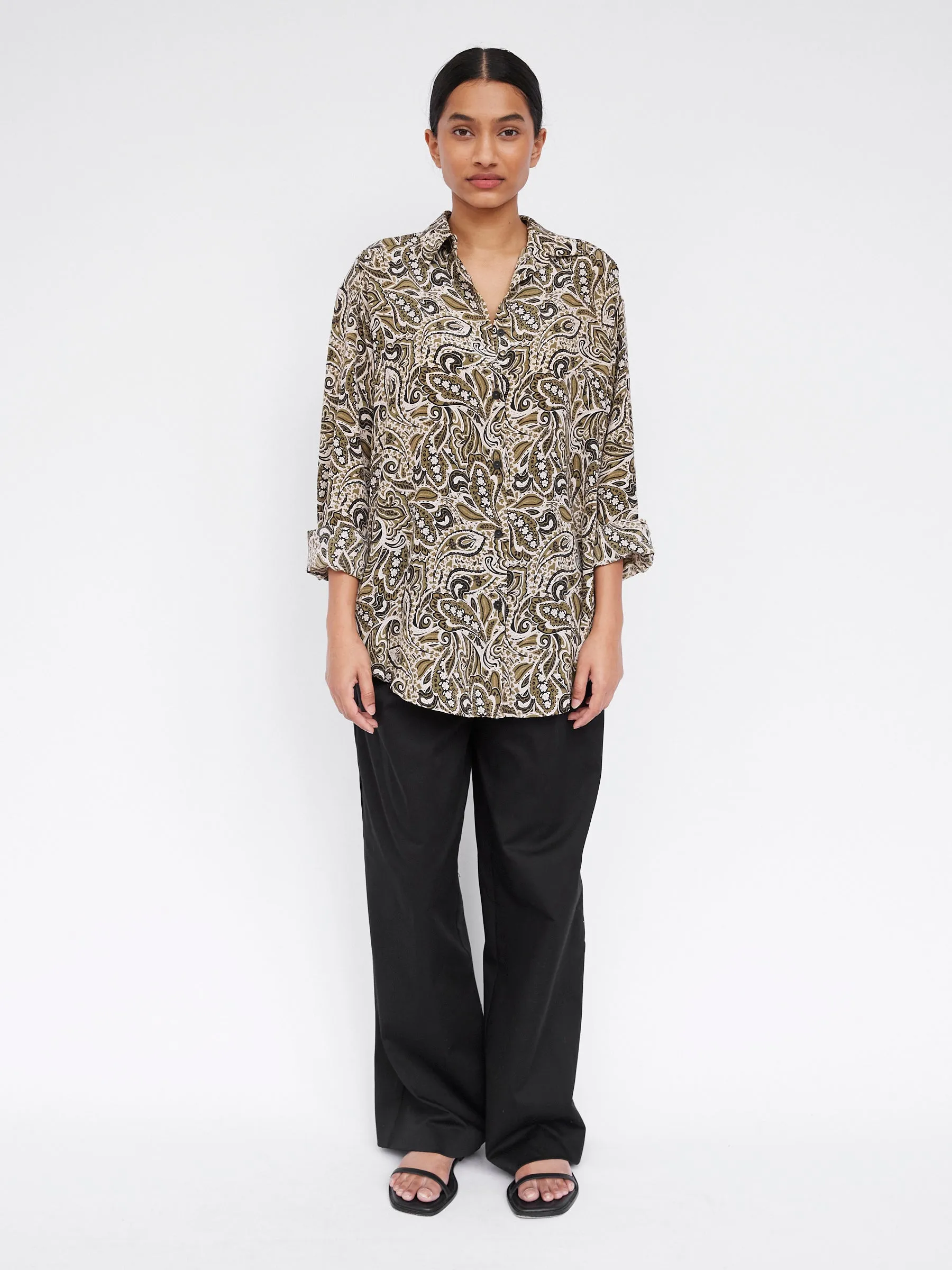 Long Sleeve Silk Shirt