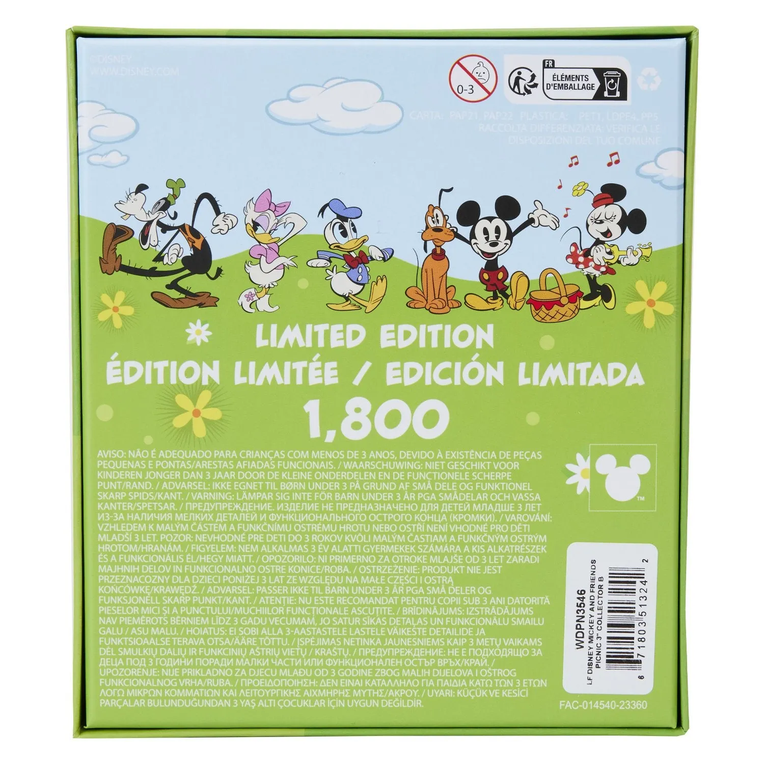 Loungefly Disney Mickey and Friends Picnic 3 Collector Box Pin - Preorder