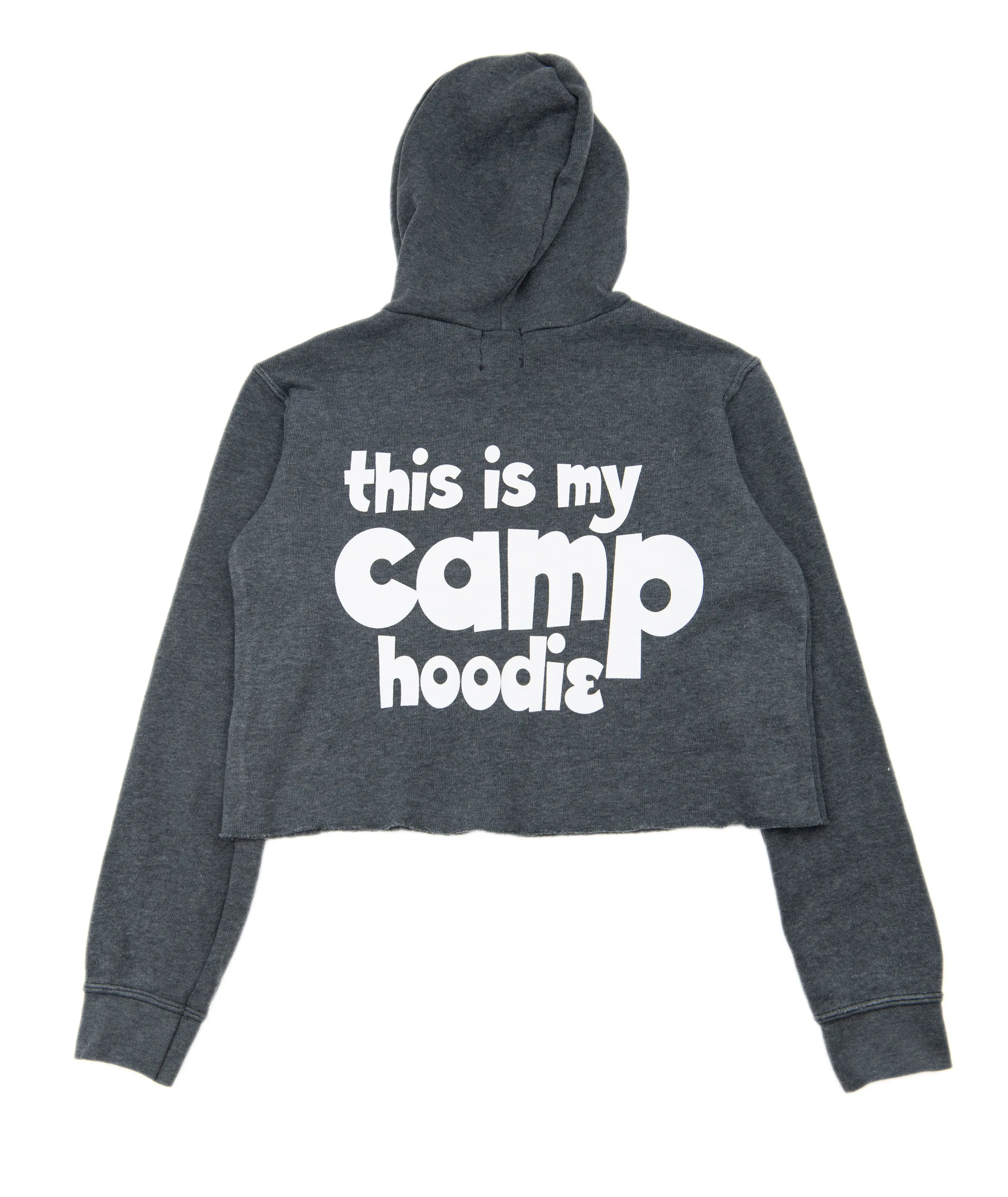 Love Junkie Girls My Camp Hoodie Charcoal Grey/Green