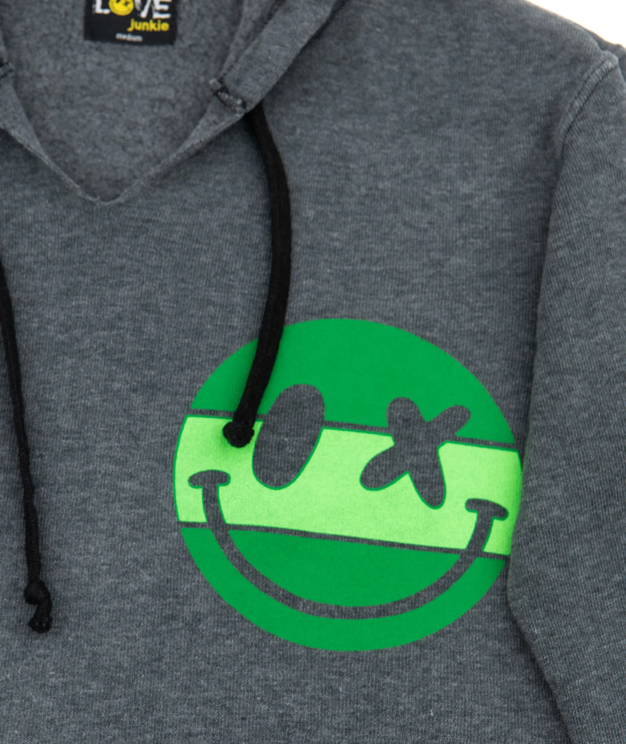 Love Junkie Girls My Camp Hoodie Charcoal Grey/Green