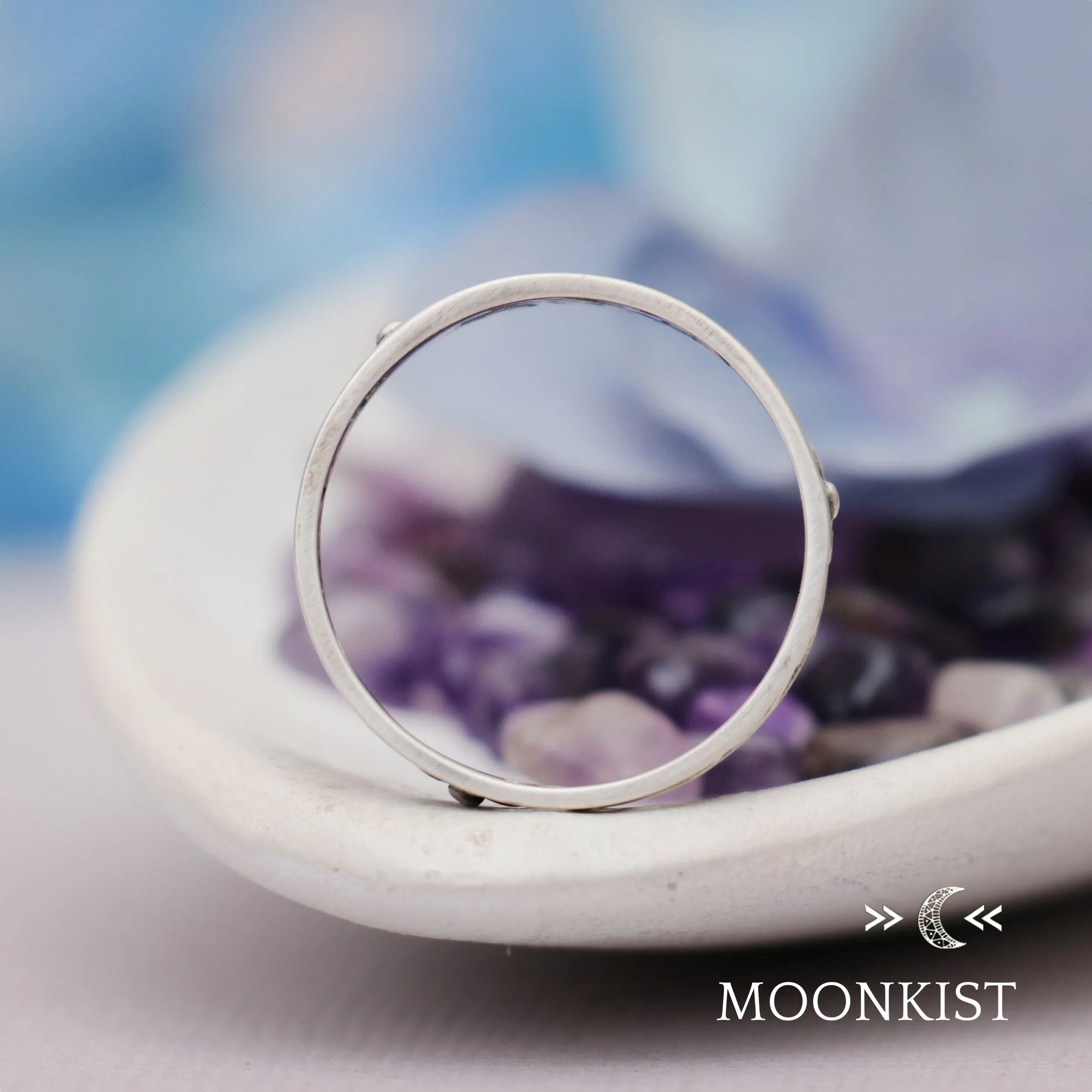 Magnolia Flower Wedding Band for Women | Moonkist Designs