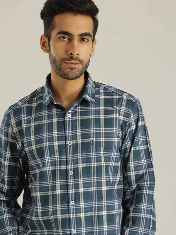 Men Checked Full Sleeve Cotton Shirt