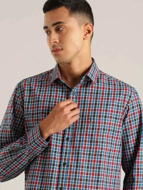 Men Checked Full Sleeve Cotton Shirt