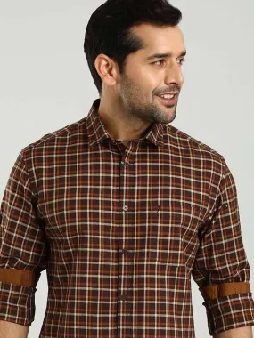 Men Checked Full Sleeve Cotton Shirt