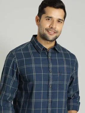 Men Checked Full Sleeve Cotton Shirt