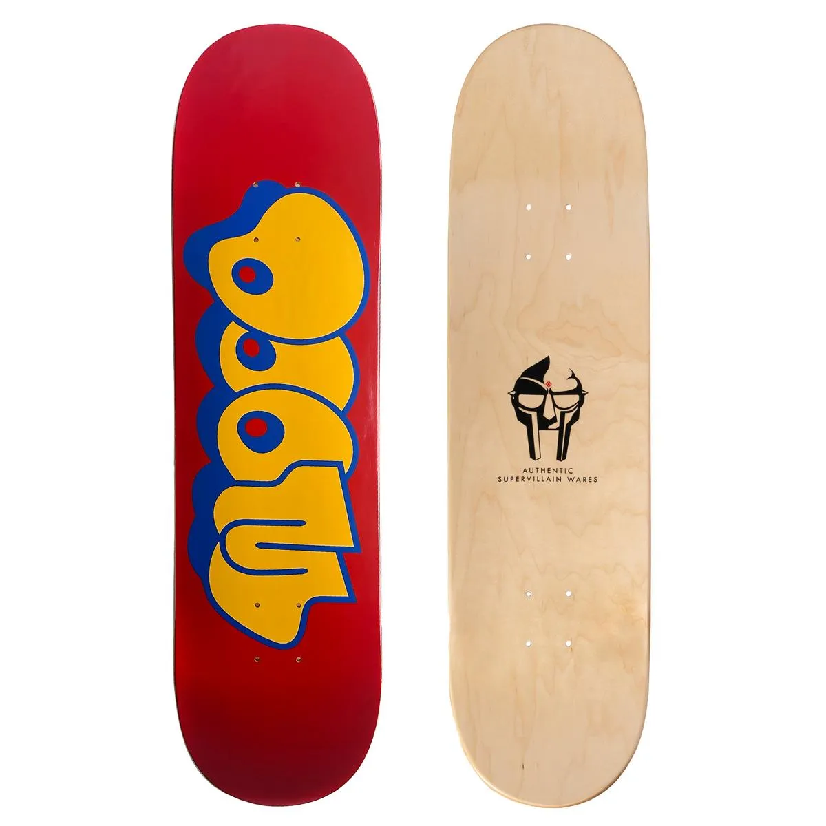 MF DOOM - THROW SKATE DECK (RED)