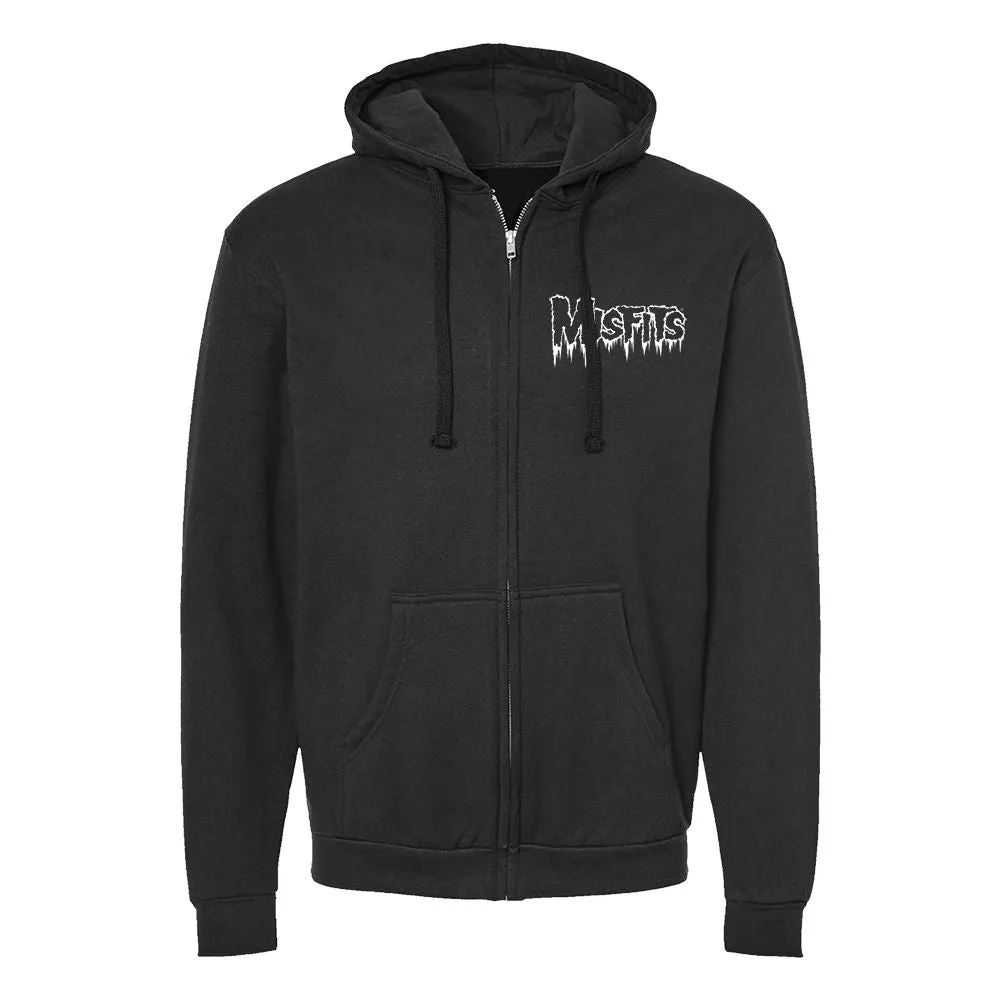 Misfits Holiday Fiend Black Zip Hoodie