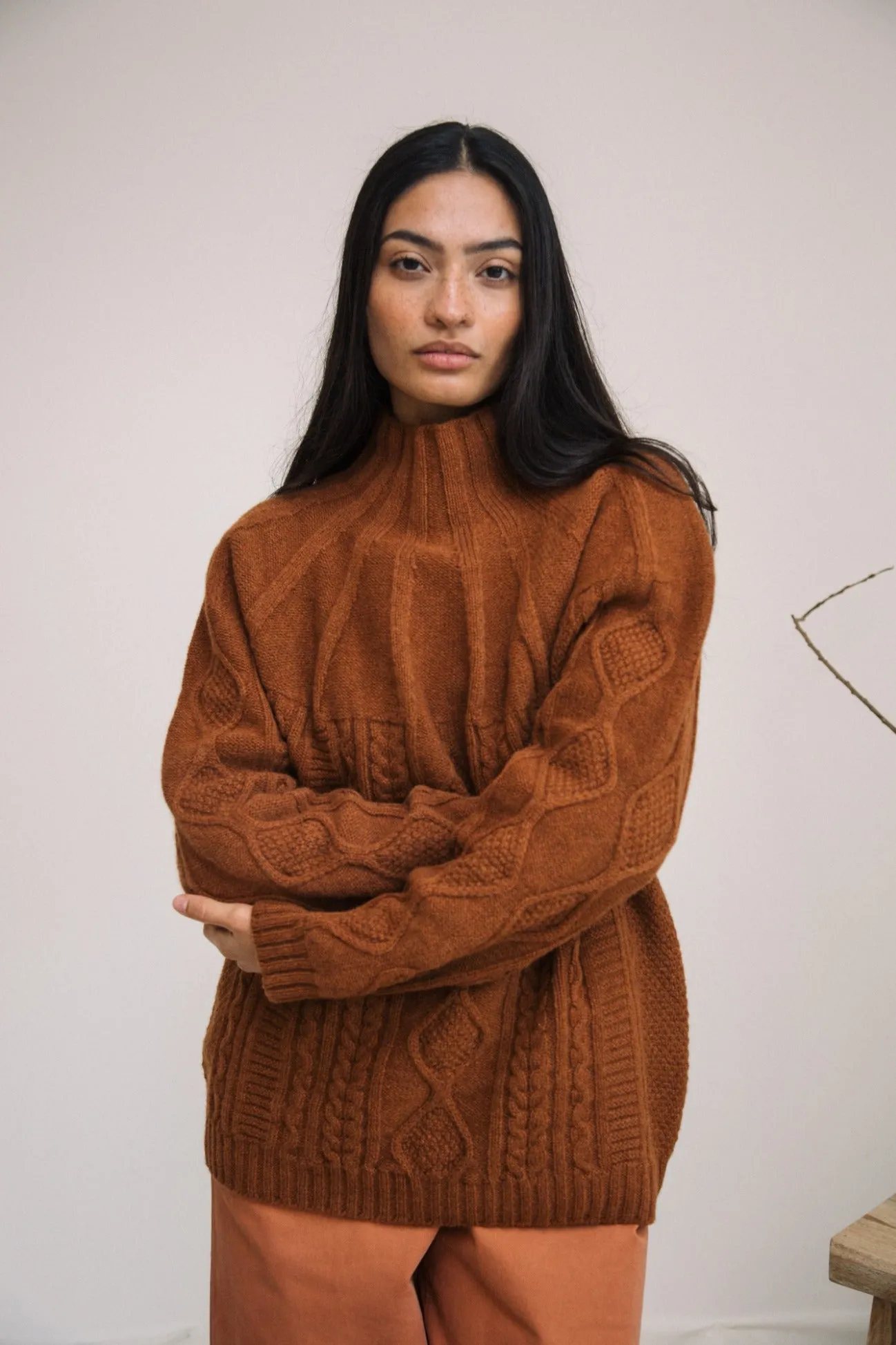 Morina Lambswool Jumper in Antelope