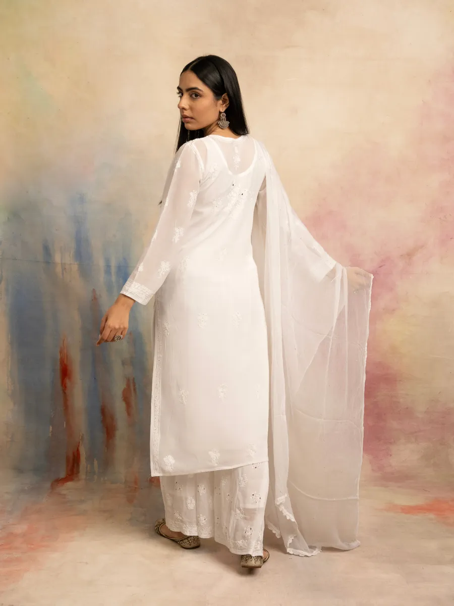 Nagma Premium Chikankari Mukaish Viscose Set