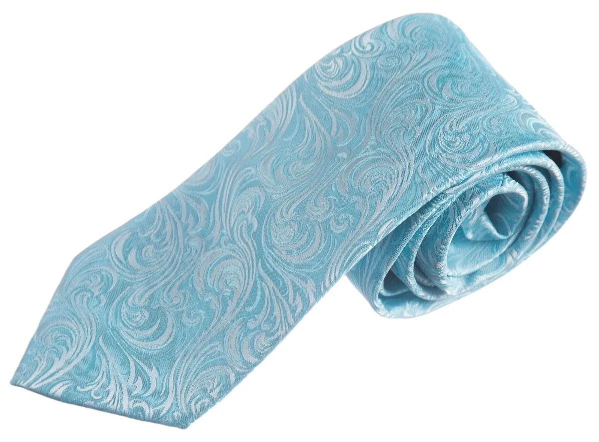 Necktie Satin Paisley Jacquard Self Tie Classic Windsor - RENTAL