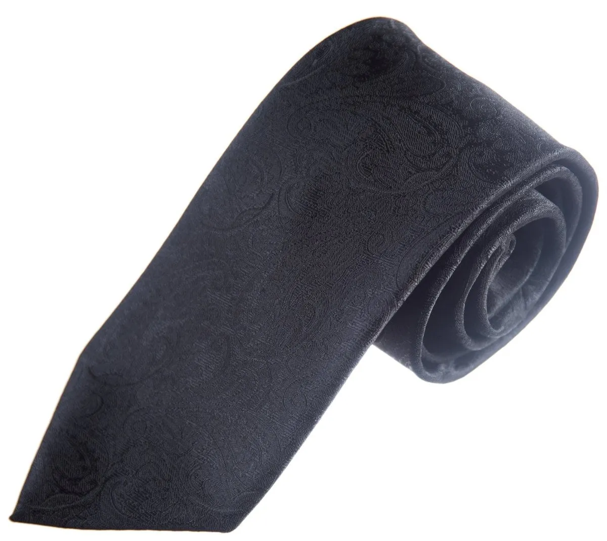 Necktie Satin Paisley Jacquard Self Tie Classic Windsor - RENTAL