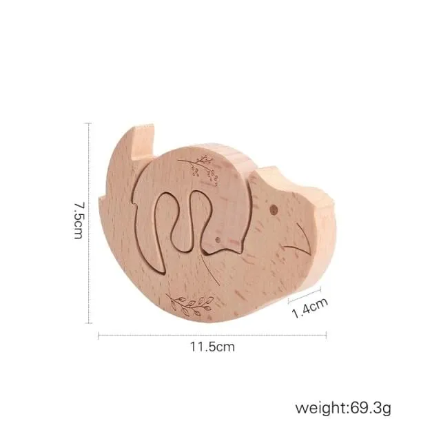 Nordic Style Wooden Blocks Baby Montessori Educational Toys for Children Creative Animal Jigsaw Stacking Toys Constructor Blocks