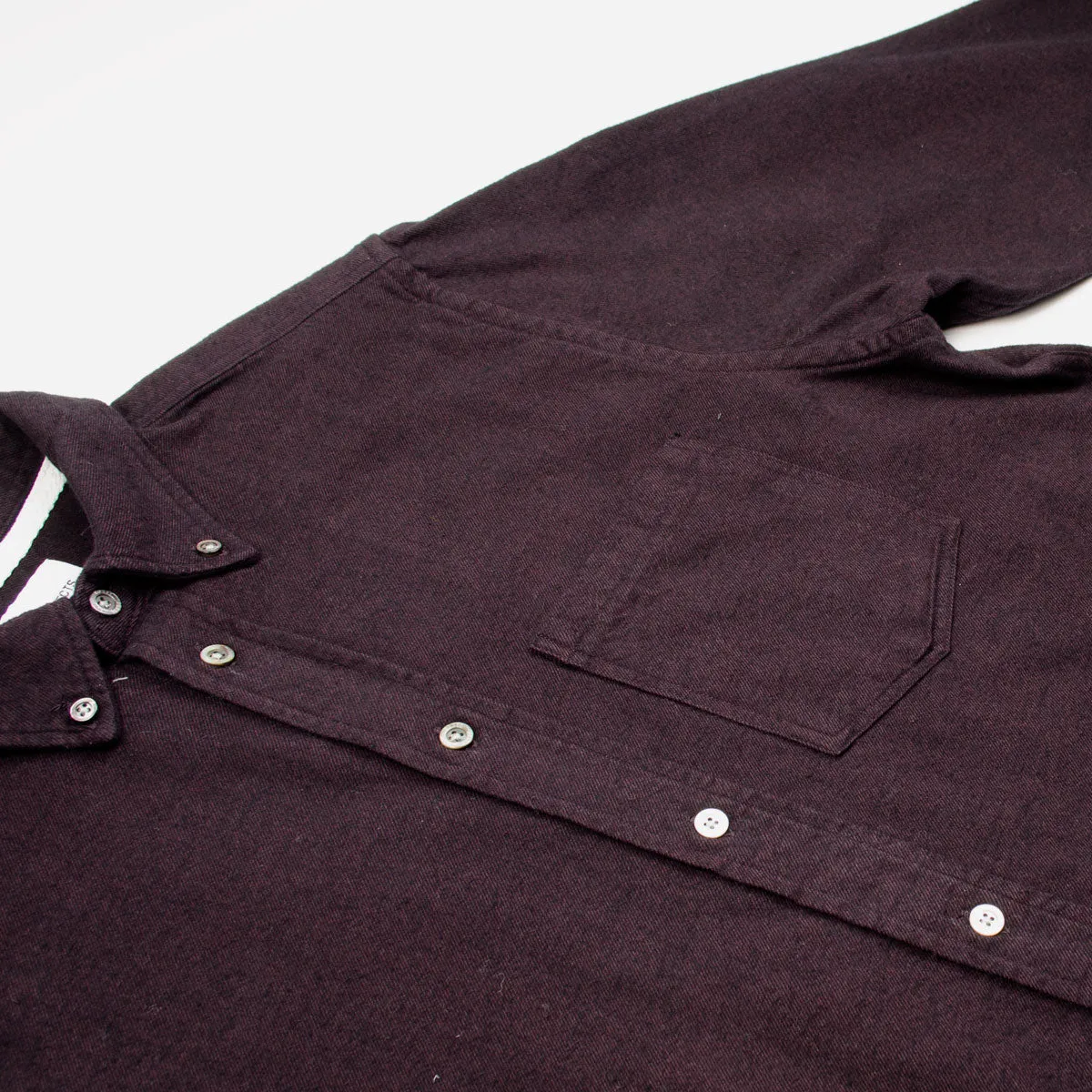 Norse Projects - Anton Brushed Flannel Shirt - Burgundy