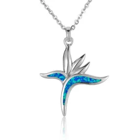 Opal Bird of Paradise Pendant