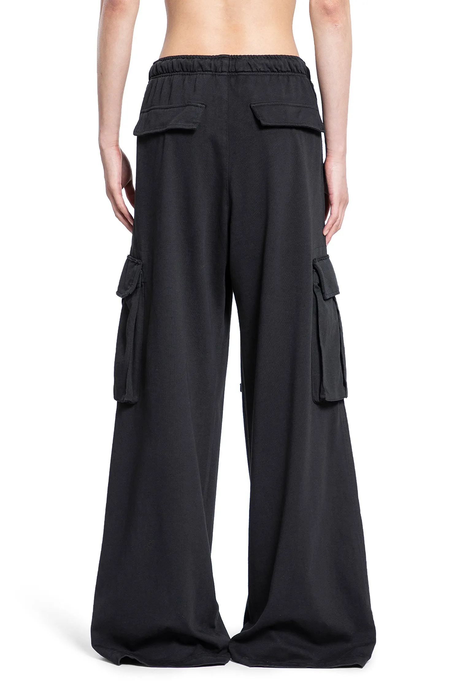 PALM ANGELS MAN BLACK TROUSERS