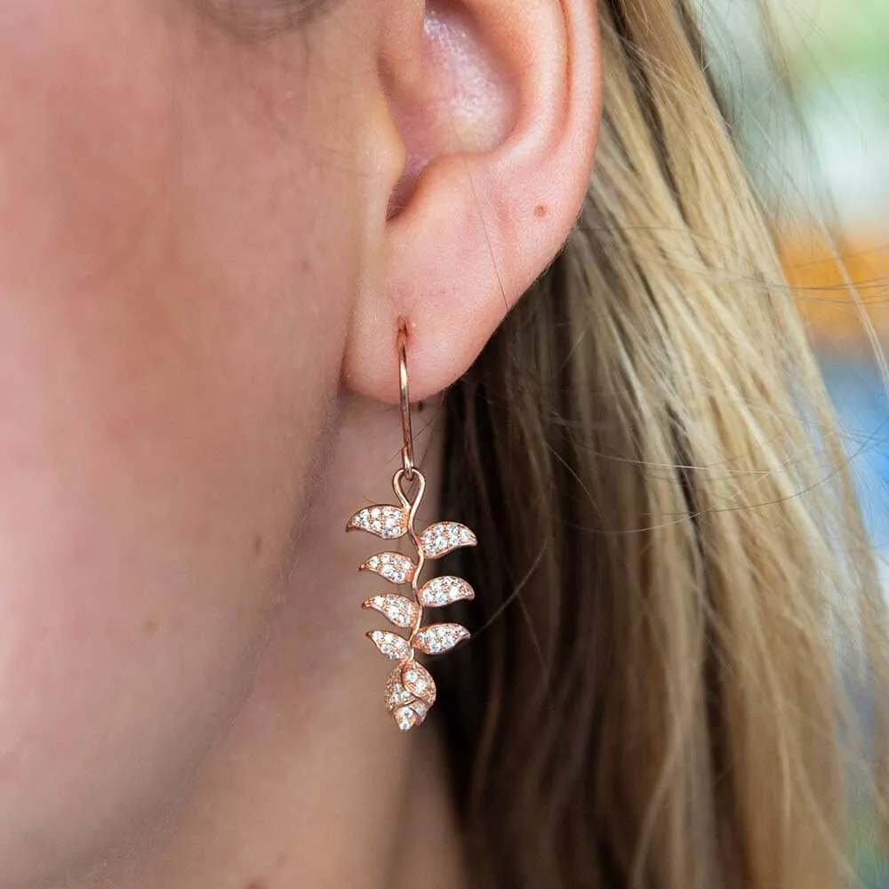 Pavé Heliconia Earrings