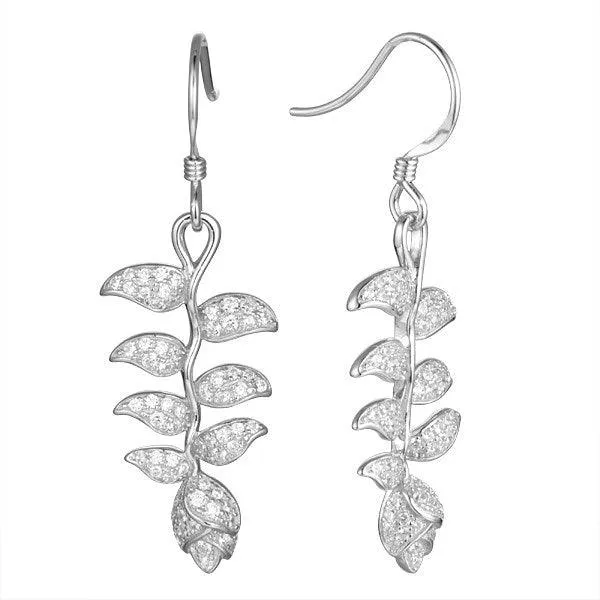 Pavé Heliconia Earrings