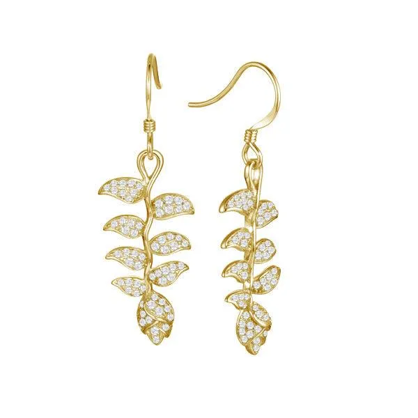 Pavé Heliconia Earrings