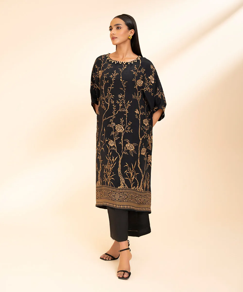 Printed Silk Kaftan