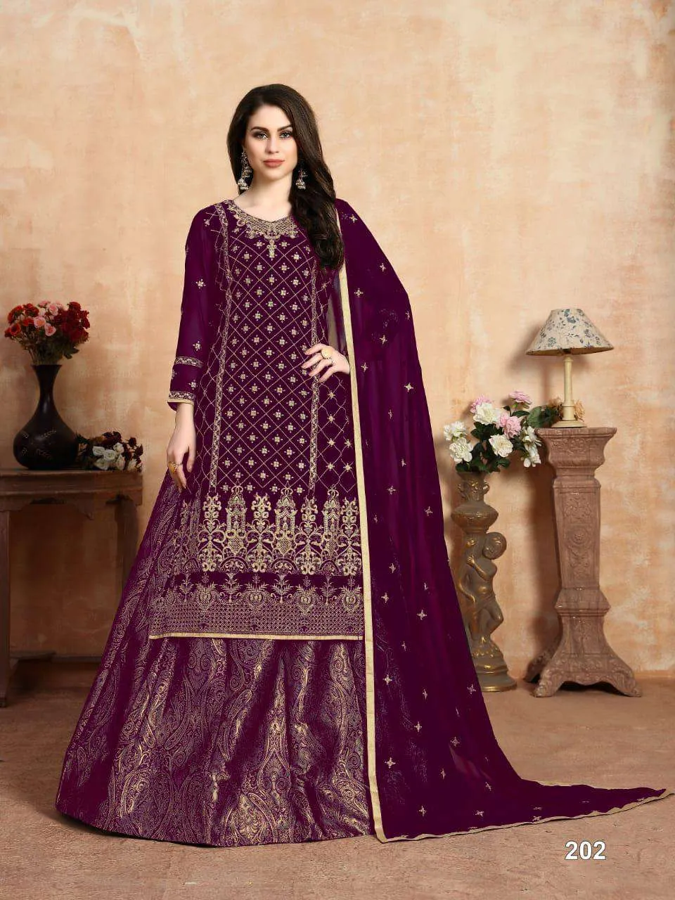 Pure Georgette Banarasi Lehenga Party Wear Stylish Suit