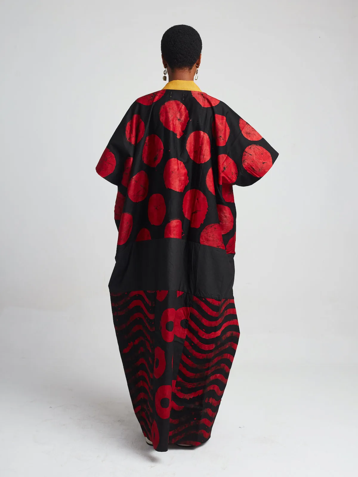 Red & Black Accra Dress