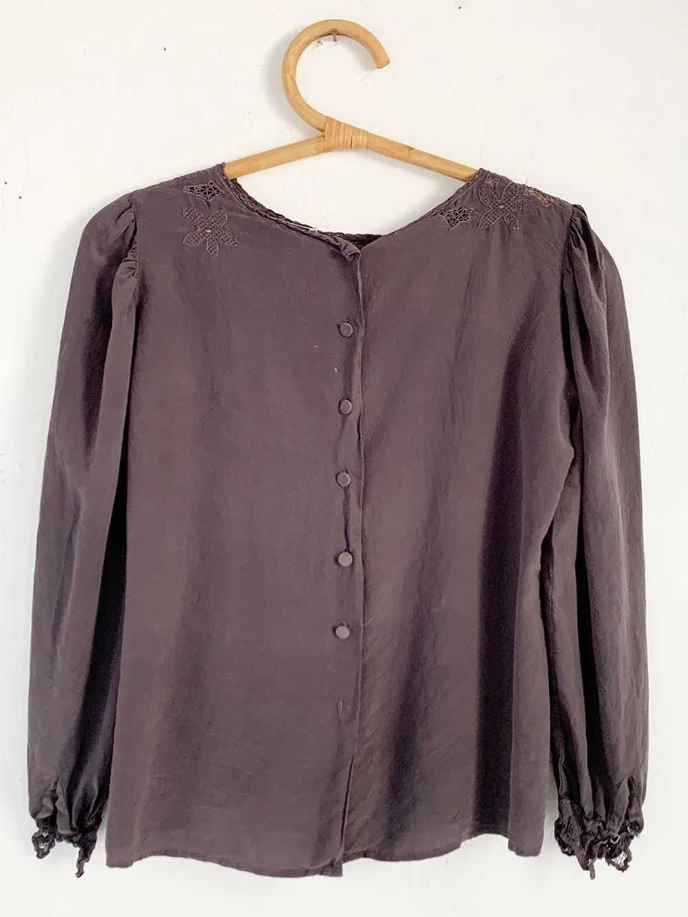 RP Overdyed Silk Embroidered Blouse