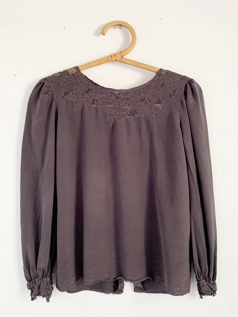 RP Overdyed Silk Embroidered Blouse