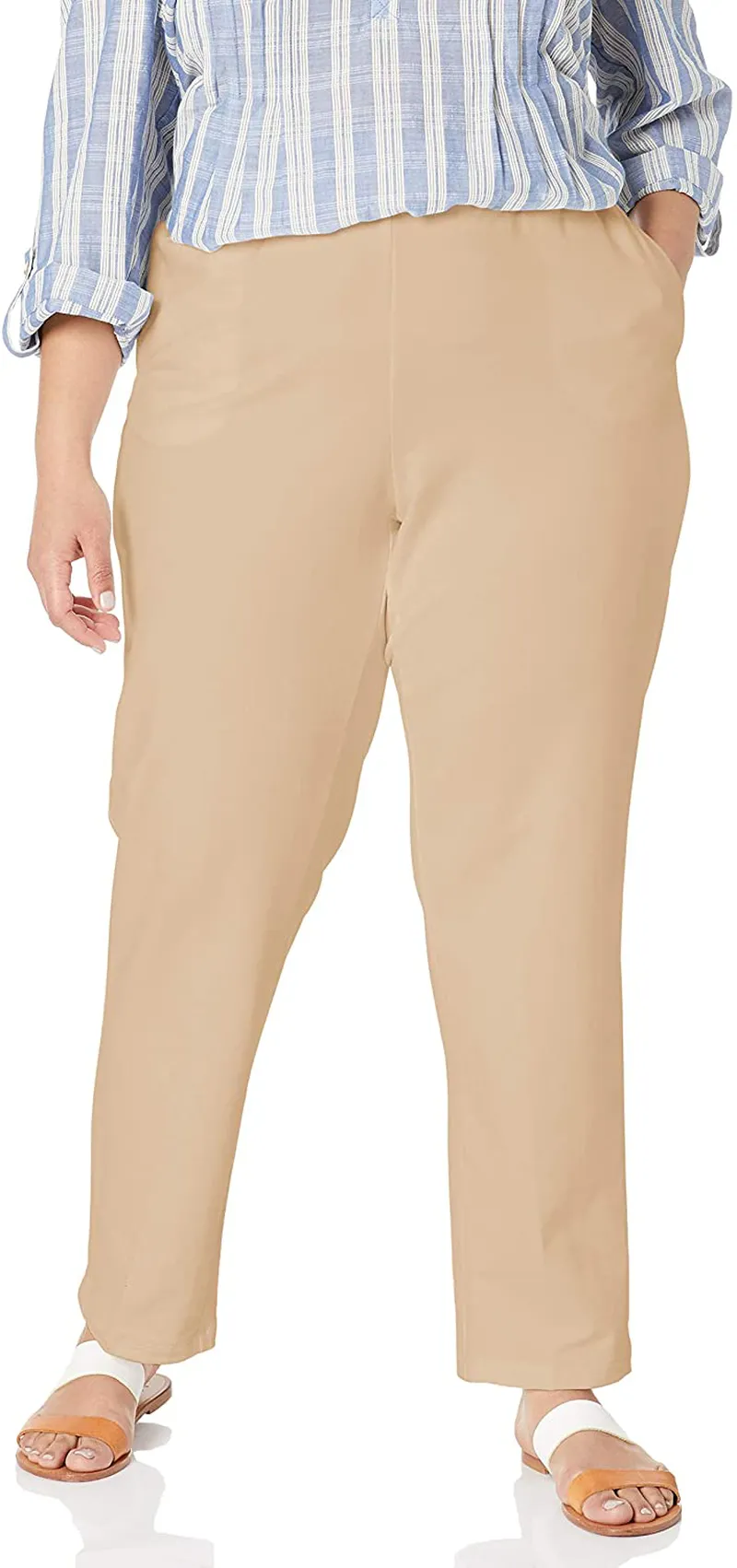 Ruby Rd. Women's Petite Pull-on Stretch French Terry Pants