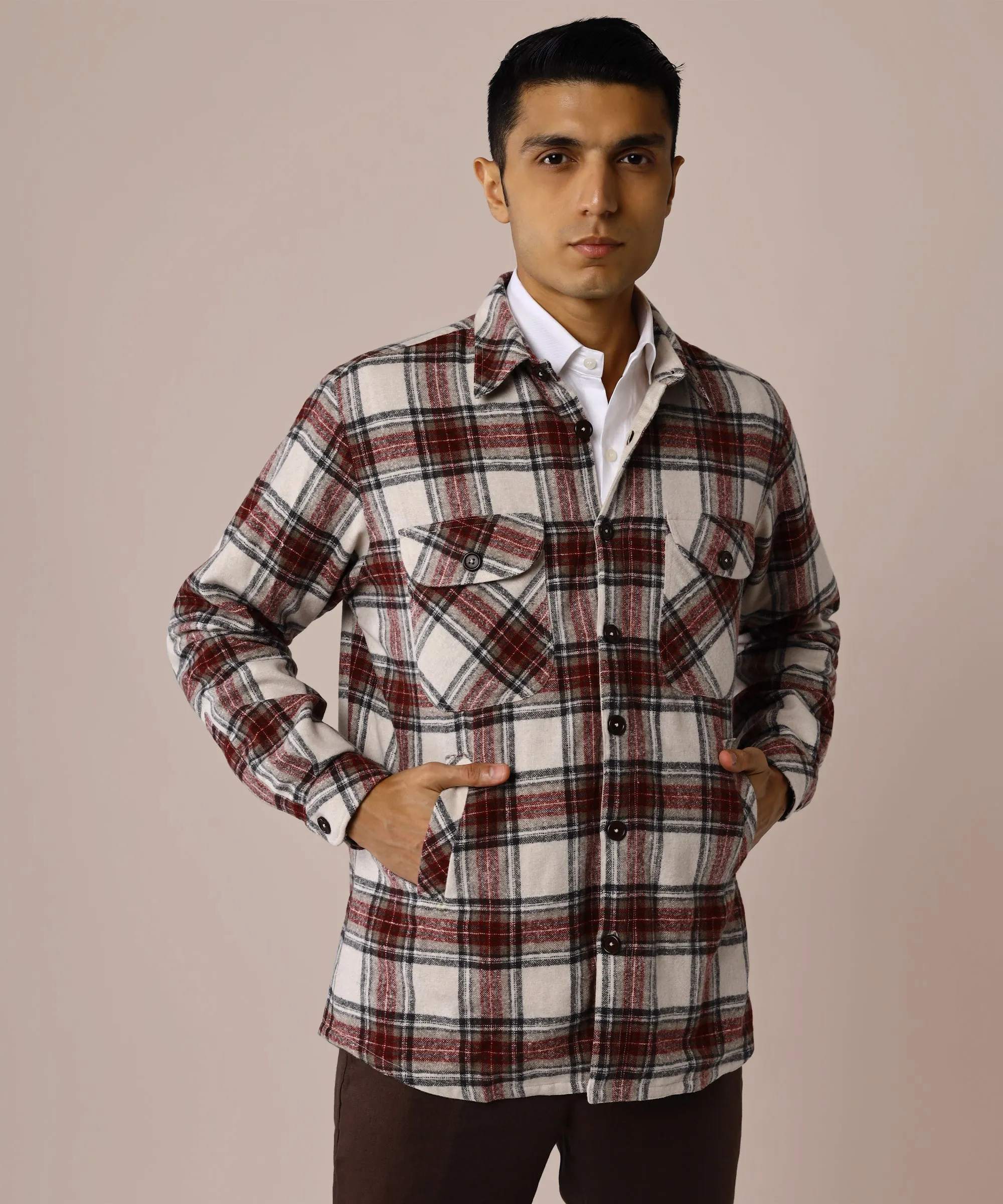 Rufous Tweed Overshirt