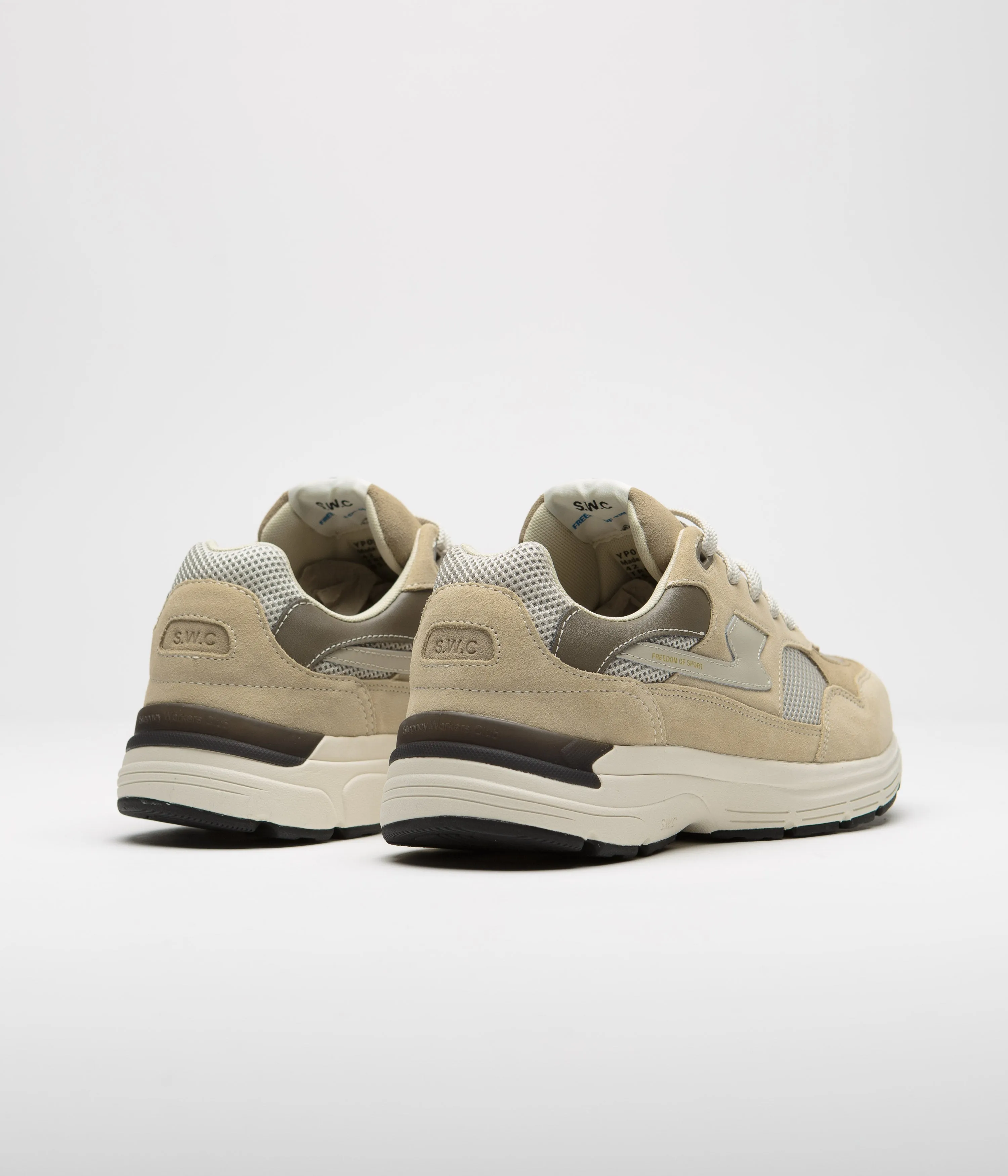 Stepney Workers Club Amiel S-Strike Suede Shoes - Sand