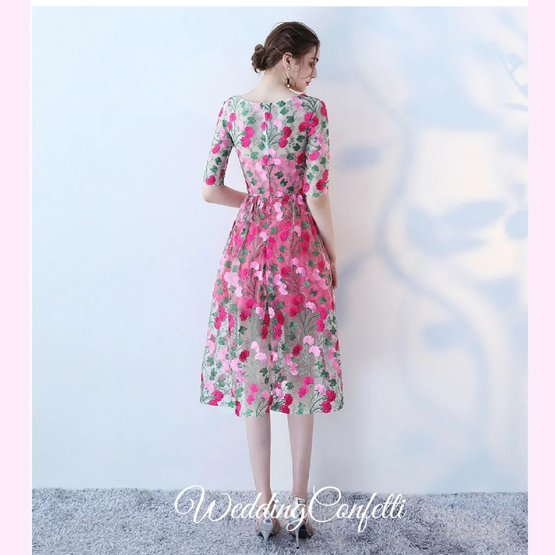 The Acadia Pink Floral Dress