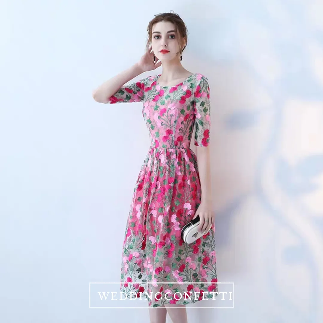 The Acadia Pink Floral Dress