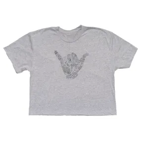 Totally Shaka Crop T-Shirt