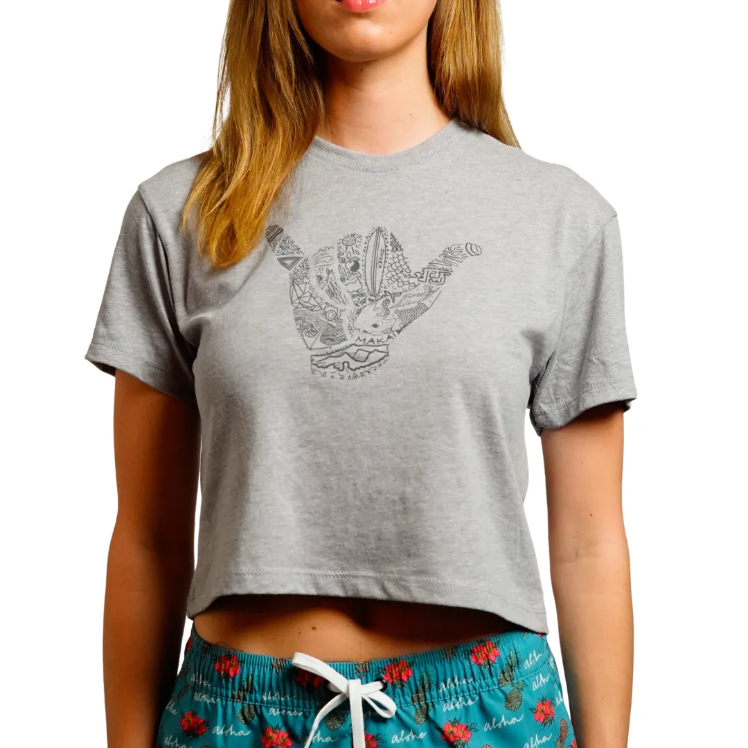 Totally Shaka Crop T-Shirt