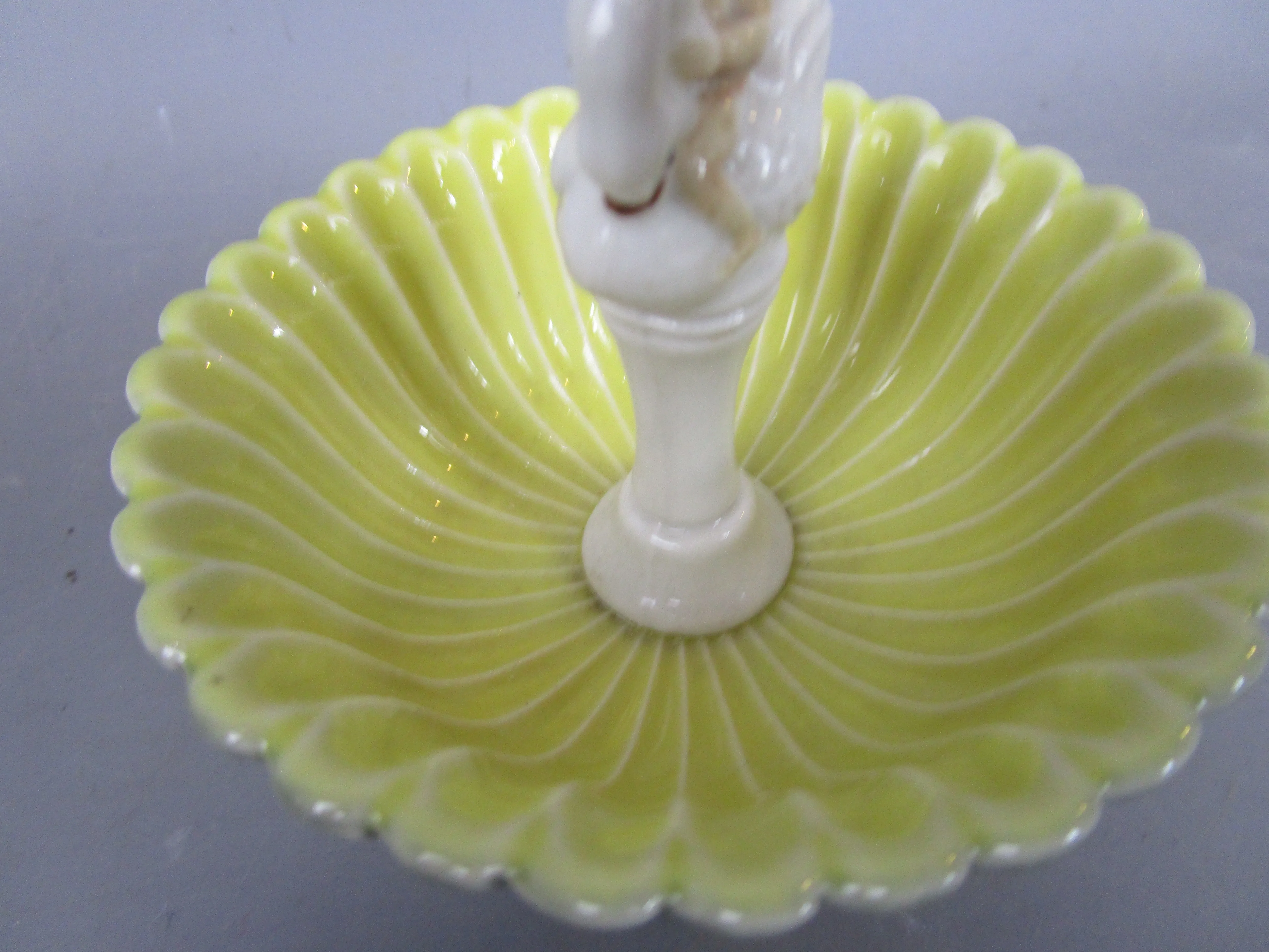 Wade Pottery Cherub On Swan Trinket Dish Vintage Mid Century c1950