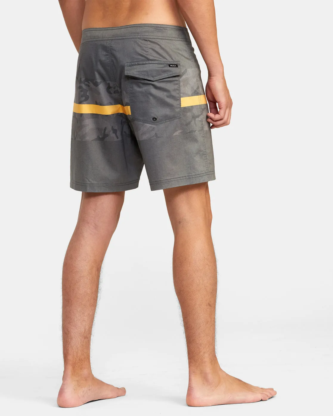 Westport Hawaii Print 17 Boardshorts - Black Camo