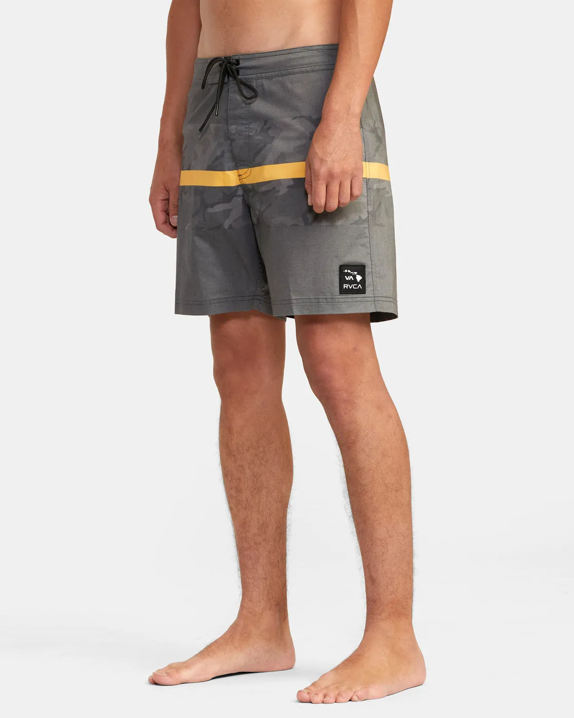 Westport Hawaii Print 17 Boardshorts - Black Camo