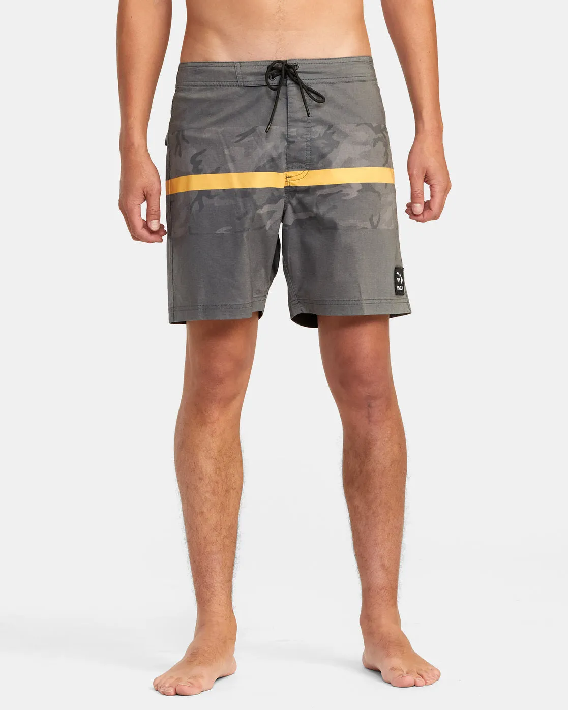 Westport Hawaii Print 17 Boardshorts - Black Camo