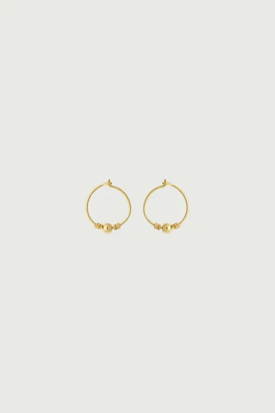 Zambie gold hoop earrings